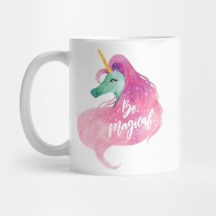 Be Magical Unicorn with Pink Mane Mug